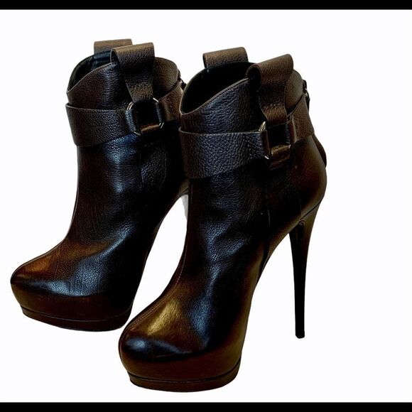 NWOB Giuseppe Zanotti brown leather platform boot - Picture 3 of 9